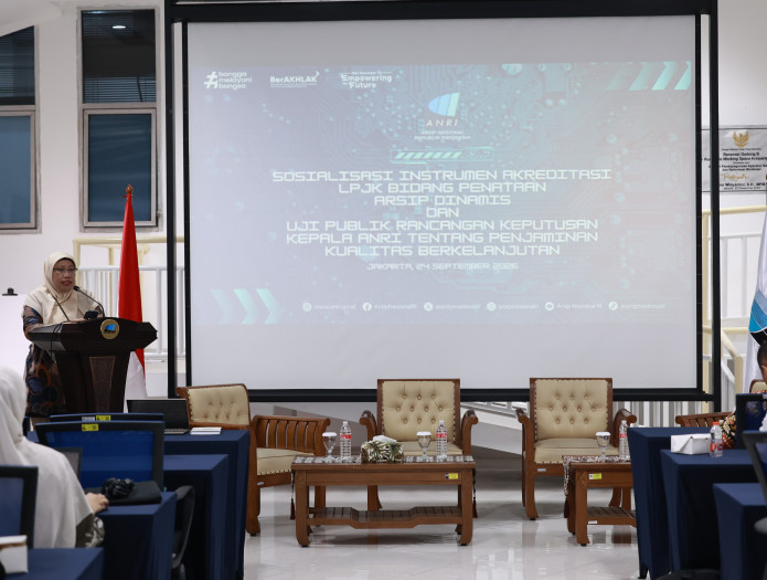 ANRI Sosialisasikan Instrumen Akreditasi LPJK Bidang Penataan Arsip dan Uji Publik Rancangan Kebijakan Continuous Quality Assurance