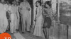 Foto Wali Kota Jakarta Raya, Raden Sudiro, bersama rombongan meninjau kawasan perkampungan di Kramat Jati dan Tanjung Priok, Jakarta, pada 30 Desember 1953