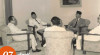 Foto Wakil Presiden Moh. Hatta beramah-tamah dengan Wakil Ketua I Dewan Perwakilan Rakyat (DPR) Zainul Arifin, Wakil Ketua II Arudji Kartawinata, Wakil Ketua III DPR Zainal Abidin Achmad, dan Ketua DPR Sartono, di Kantor Wakil Presiden RI, 7 April 1956.
